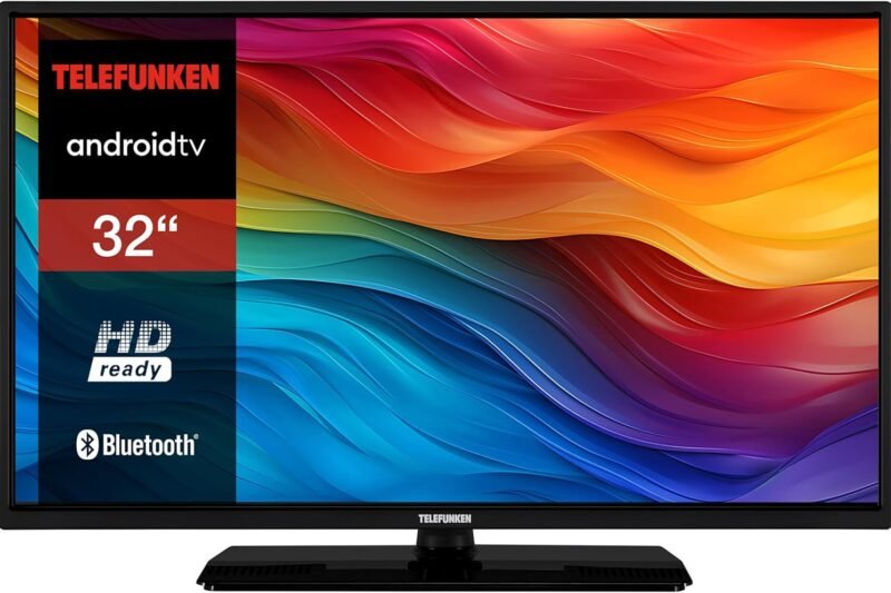 TELEFUNKEN Android TV 32 Inch TV (HD Smart TV, HDR, Triple Tuner, Bluetooth) D32H554X2CWII