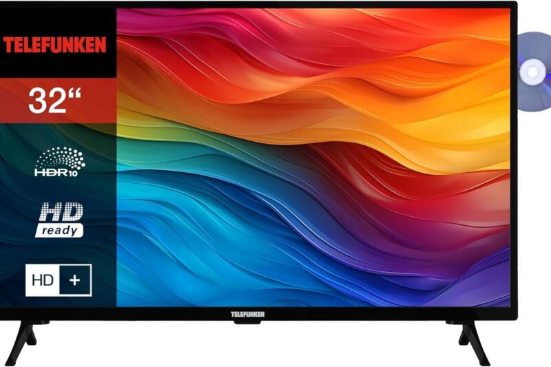 TELEFUNKEN XH32SO550SD Smart TV 32 Inch TV (HD-Ready, HDR, Triple Tuner, DVD Player) incl. 6 Months HD+