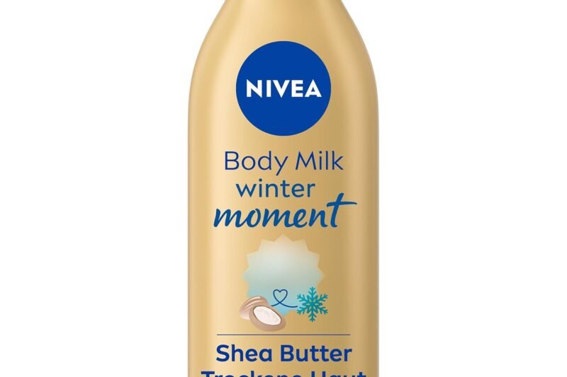 NIVEA Body Milk Winter Moment Body Lotion with Deep Care Serum for 72 Hours of Moisture, Body Lotion with Shea Butter for Dry Skin, with Unique Winter Fragrance (400 ml)
